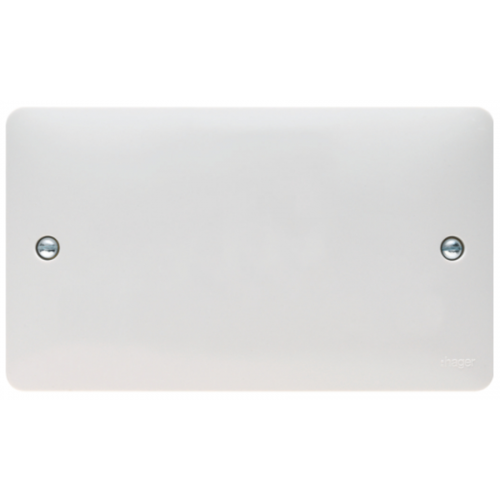 Hager Sollysta WMP2 Blanking Plate 2 Gang White