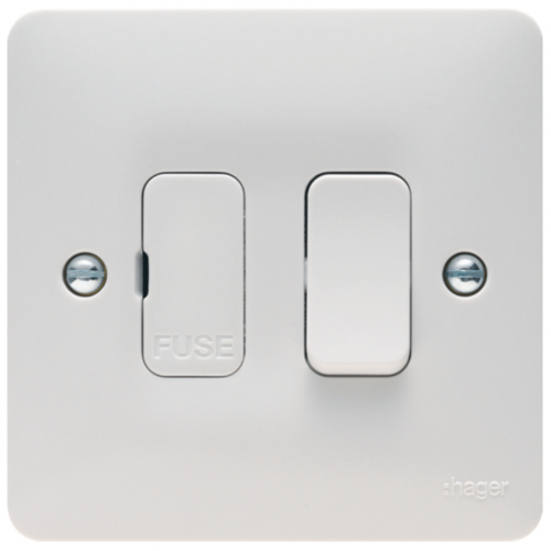 Hager Sollysta WMSSU83 Double Pole Switched Spur 13A
