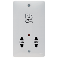 Hager Sollysta WMSO100 Shaver Socket 115/230V