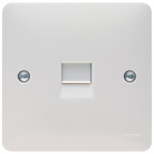 Hager Sollysta WMBTM BT Master Telephone Socket 1 Gang