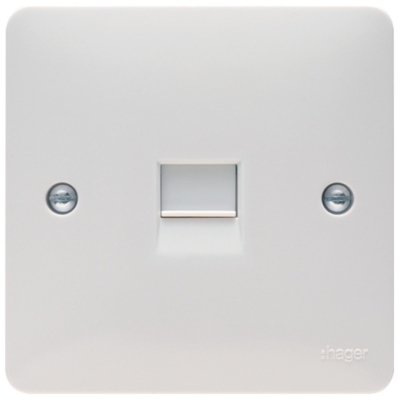 Hager Sollysta WMBTS BT Secondary Telephone Socket 1 Gang