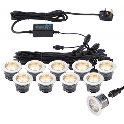 Saxby 73349 Ikon Pro Light Kit 10 x 0.75W 45mm IP67