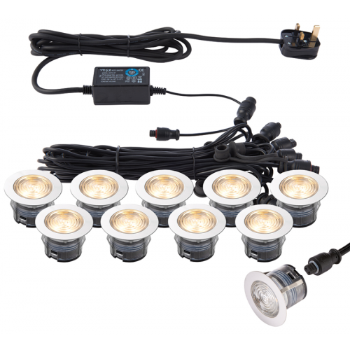 Saxby 73349 Ikon Pro Light Kit 10 x 0.75W 45mm IP67
