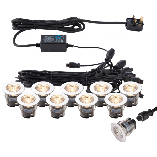 Saxby 73348 Ikon Pro Light Kit 10 x 0.75W 35mm IP67