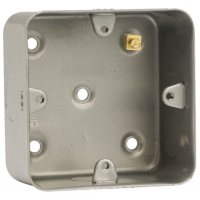 Click CL083 Back Box 1Gang 47mm Metal Clad
