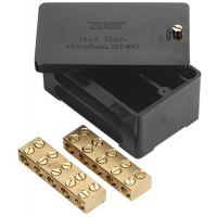 Click WA228 Junction Box 2 Pole 100A Black