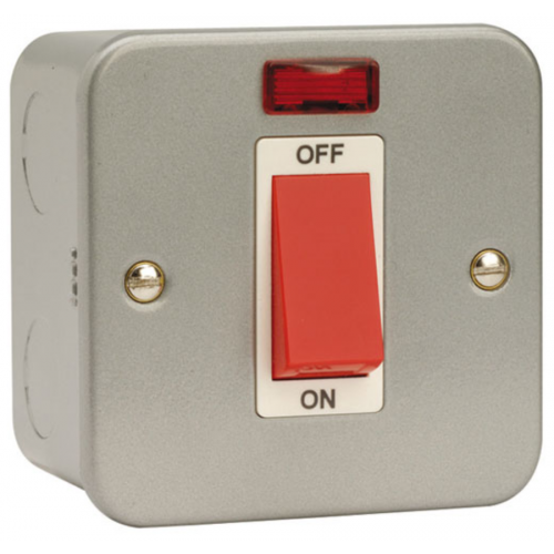 Click CL201 Cooker Switch 1Gang Neon 45A
