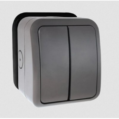 Click OA412AGU Double Switch 2Gang 2 Way 10A