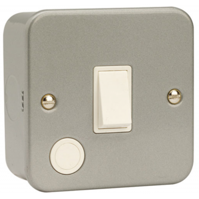Click CL022 Switched Connection Unit & Flex Out 20A Metal Clad