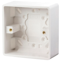 Click CMA083 Surface Pattress 1Gang 35mm White