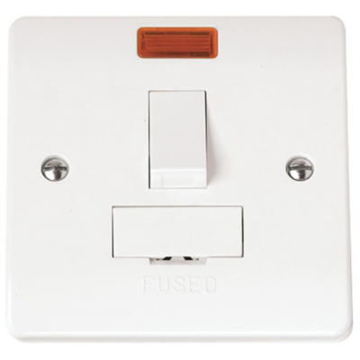 Click CMA652 Switched Connection Unit Spur Neon 13A