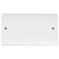 Click CMA061 Blanking Plate 2Gang White