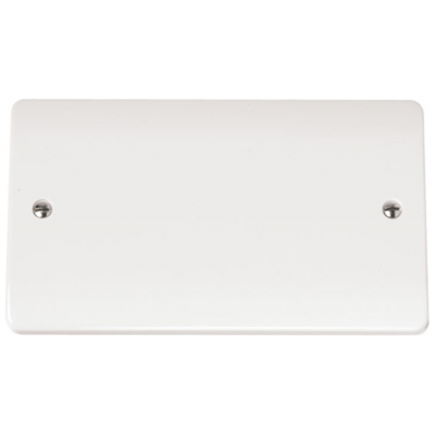 Click CMA061 Blanking Plate 2Gang White