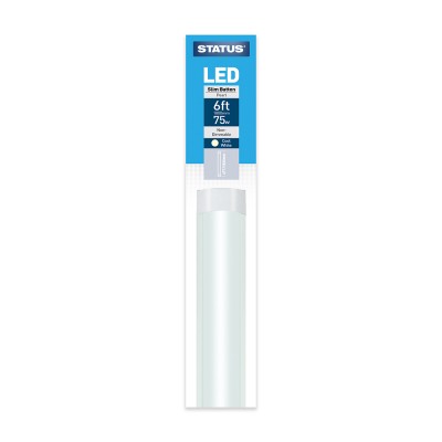 Status 75SL1.8MSBCW1PK6 Slim LED Batten Light Fitting 75W