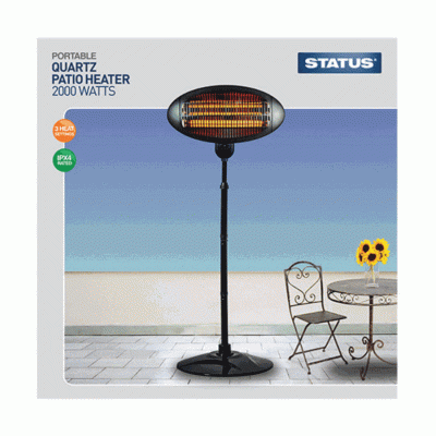 Status HOPH-2000W1PKB Patio Heater 2000W