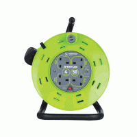 Status S50M13ACRX1 50 Metre 4 Socket Extension Cable Reel 13A Green