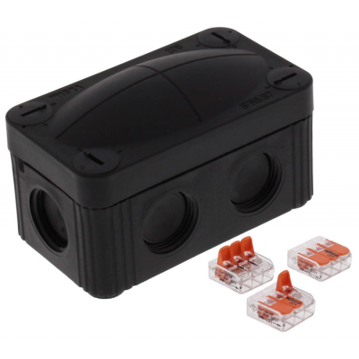 Wiska 10109900 Combi Junction Box 85x49x51mm Black