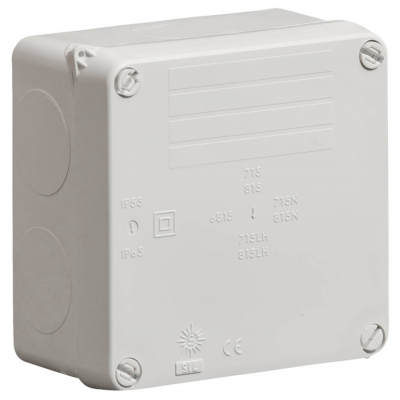 Wiska WIB1 Weatherproof Junction Box Grey IP65 815LH