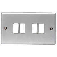 BG Nexus Metal Clad Quad Light Switch - MC544