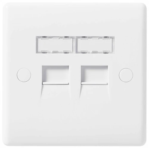 BG 8RJ45/2 Double Data Outlet 2Gang Ethernet RJ45