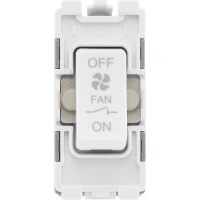 BG R15 Grid Switch 3 Pole Fan Isolator 10A White