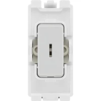 BG R30KY Grid Key Switch Double Pole 20AX White