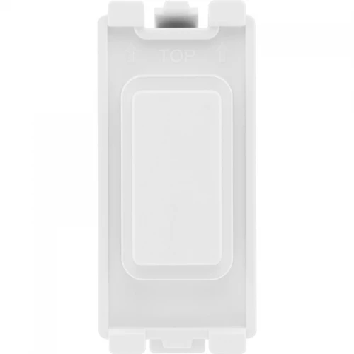 BG RBLNK Grid Blank Module White