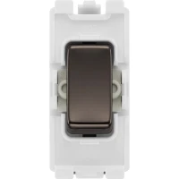 BG RBN30 Grid Switch Double Pole 20AX Black Nickel