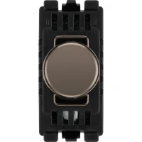 BG RBNDTR Grid Dimmer Switch Trailing Edge Black Nickel