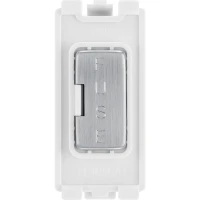 BG RBSFUSE Grid Fused Outlet Brushed Steel