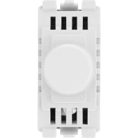 BG RDTR Grid Dimmer Switch Trailing Edge White