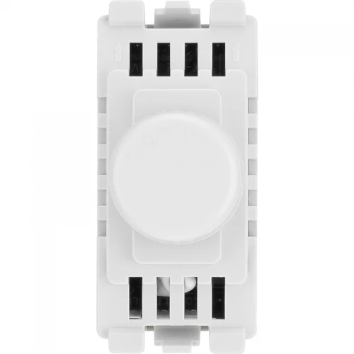 BG RDTR Grid Dimmer Switch Trailing Edge White