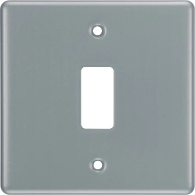 BG RMC1 Grid Frontplate 1 Gang Metal Clad