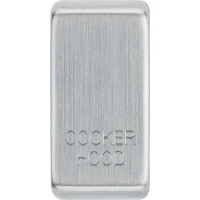 BG RRCHBS-01 Grid Rocker Cooker Hood Brushed Steel