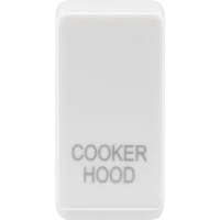 BG RRCHW Grid Rocker Cooker Hood White
