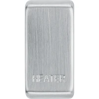 BG RRHTBS-01 Grid Rocker Heater Brushed Steel