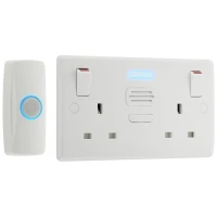BG 822BELL Double Switched Socket Door Chime
