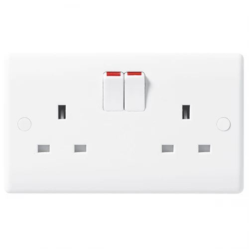 BG Nexus White Double Socket - 822DP