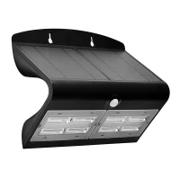 Luceco Solar Guardian Outdoor Wall Light Black 6.8w LEXS80