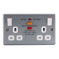 BG Nexus Metal Clad Double RCD Socket - MC522RCD