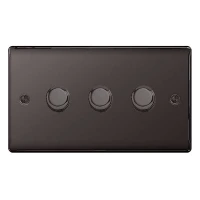 BG Nexus Black Nickel Triple Dimmer Switch - NBN83P