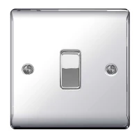 BG Nexus Polished Chrome Intermediate Light Switch - NPC13