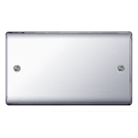 BG Nexus Polished Chrome Double Blanking Plate - NPC95
