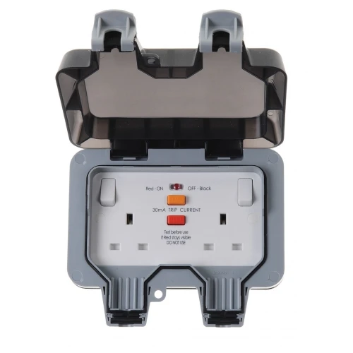 BG Nexus Storm Weatherproof Double Socket RCD - WP22RCD
