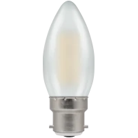 Crompton Filament Dimmable LED Candle 5W BC-B22d Pearl