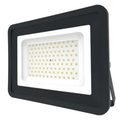 LED Basic Black Aluminium Floodlight 4000K 100w