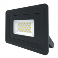 LED Basic Black Aluminium Floodlight 4000K 20w