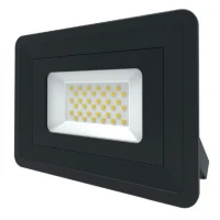 LED Basic Black Aluminium Floodlight 4000K 30w