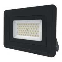 LED Basic Black Aluminium Floodlight 4000K 50w