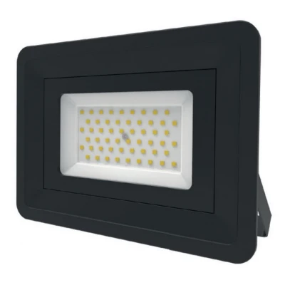LED Basic Black Aluminium Floodlight 4000K 50w